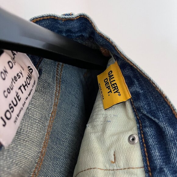 Gallery Dept Washed Blue Denim Shorts - Picture 6 of 8